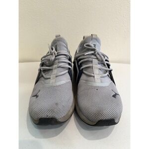 Puma Softride Enzo Evo Mens Grey Navy Blue Mesh Running Shoes Sneakers